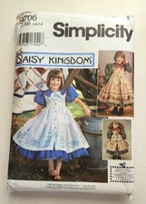 Daisy Kingdom Simplicity 9706 Size BB 5,6,7,8 Dress W/ Bonus Doll Dress Pattern
