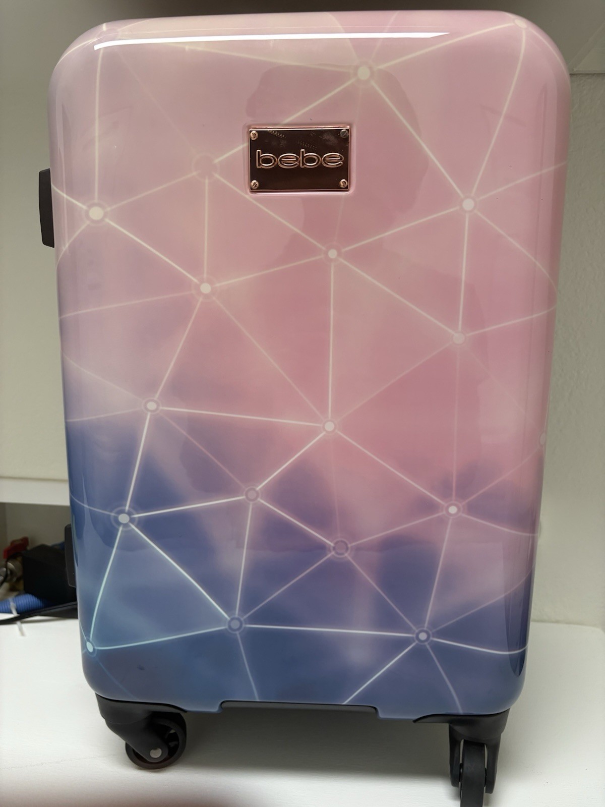 Maleta equipaje tamaño mediano Bebe rosa y azul