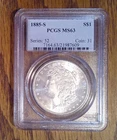 1885-S Morgan Silver Dollar PCGS MS63 (609)