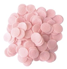 100 PCS Light Pink Craft Felt Circles 1 Inch Sewing Patchwork DIY Material