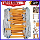 Rope Ladder,9.8 Feet Emergency Fire Escape Ladders Flame Resistant Safety Rop...