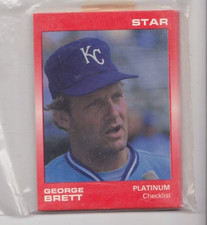 1988 Star Co. George Brett Limited Edition PLATINUM Complete Set #/ 1,000 Royals