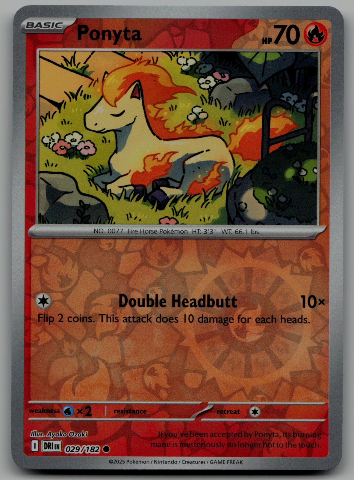 Ponyta Common SV10: Destined Rivals 029/182 NM