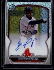 2023 Bowman Chrome #BCMA-EP Eddinson Paulino Boston Red Sox Mojo Refractor Auto