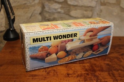 Multi Wonder Retro Allesschneider Mandoline Kombi Mini Entsafter Reibe Zerkleinerer