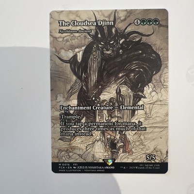 The Cloudsea Djinn - Nyxbloom Ancient (Showcase) MTG FINAL FANTASY | eBay The Cloudsea Djinn - Nyxbloom Ancient (Showcase) MTG FINAL FANTASY | eBay