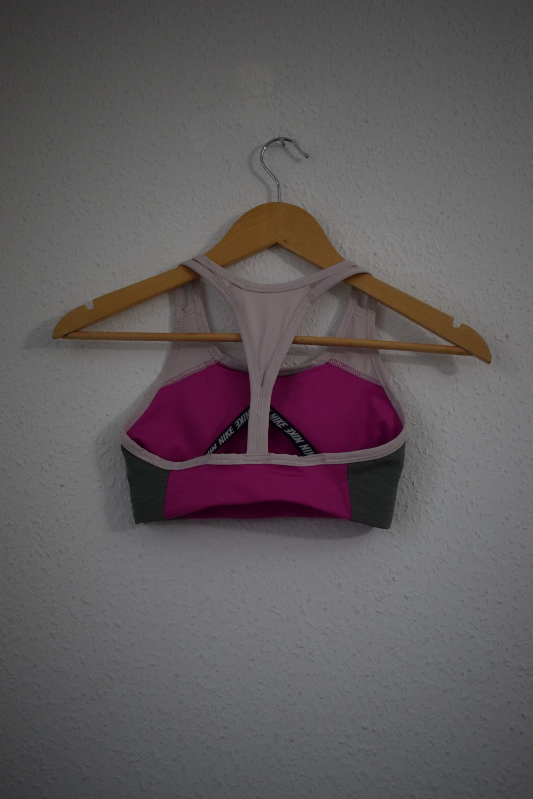 Nike Dri-FIT Swoosh Strappy Sports Bra - Pink/Grey/Lavender image 7