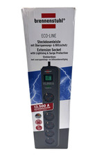 Brennenstuhl Eco-Line 6-fach Steckdosenleiste Überspannungsschutz 5m Kabel NEU