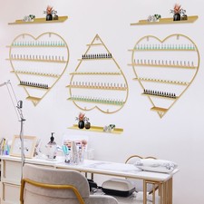 Wall Nail Polish Storage Racks 5Tiers Heart-shaped Display Rack Polish Organizer