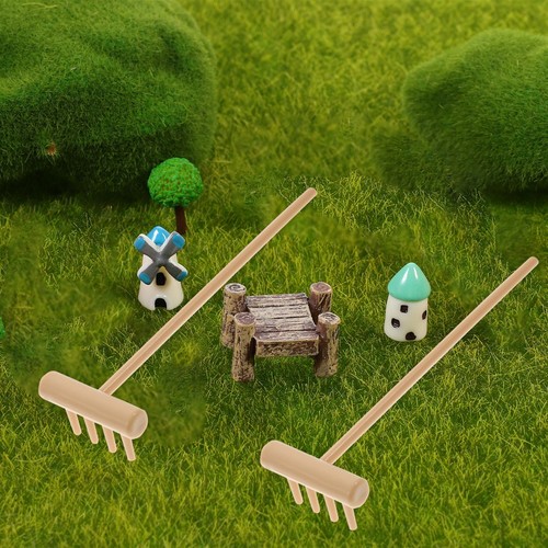 Ensemble de mini pelles et râteaux 3 pièces : outils de bonsaï et