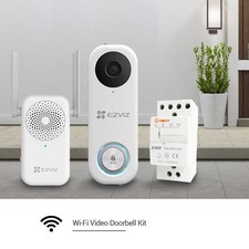 Image of EZVIZ CS-DB1C/KIT 2MP Smart Video Doorbell Two Way Talk Wired Kit