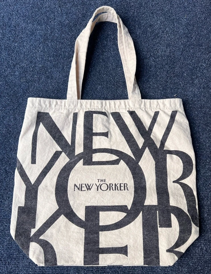 The New Yorker Tote Bag Magazine Natural Canvas Manhattan New York - Image 4 of 4