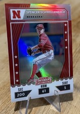 Spencer Schwellenbach 2021 Elite COLLEGE TICKET OPTIC SILVER HOLO PROSPECT *