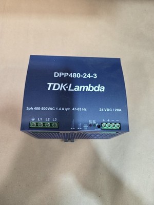 DPP480-24-3 24VDC 480W TDK Lambda 3PH 400-500VAC