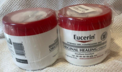 Eucerin Original Healing Creme Fragrance Free Dry Sensitive Skin 16oz Pack of 2