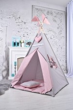 Children's Teepee Tent Wigwam Kids 100 Cotton Play House Girl Large With Extras