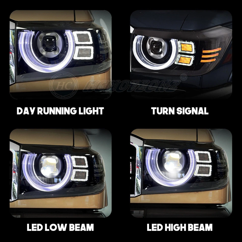 HC LED Headlights For Toyota Land cruiser 70 Sequential with Animation DRL — 第 4/4 张图片