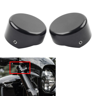 1 Satz schwarze CNC-Obergabelkappen für Harley Softail Breakout FXBR FXBRS 18-23