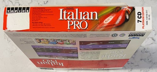 Instant Immersion Italian Pro Suite 7 CD Platinum Edition New and Sealed - Picture 5 of 6