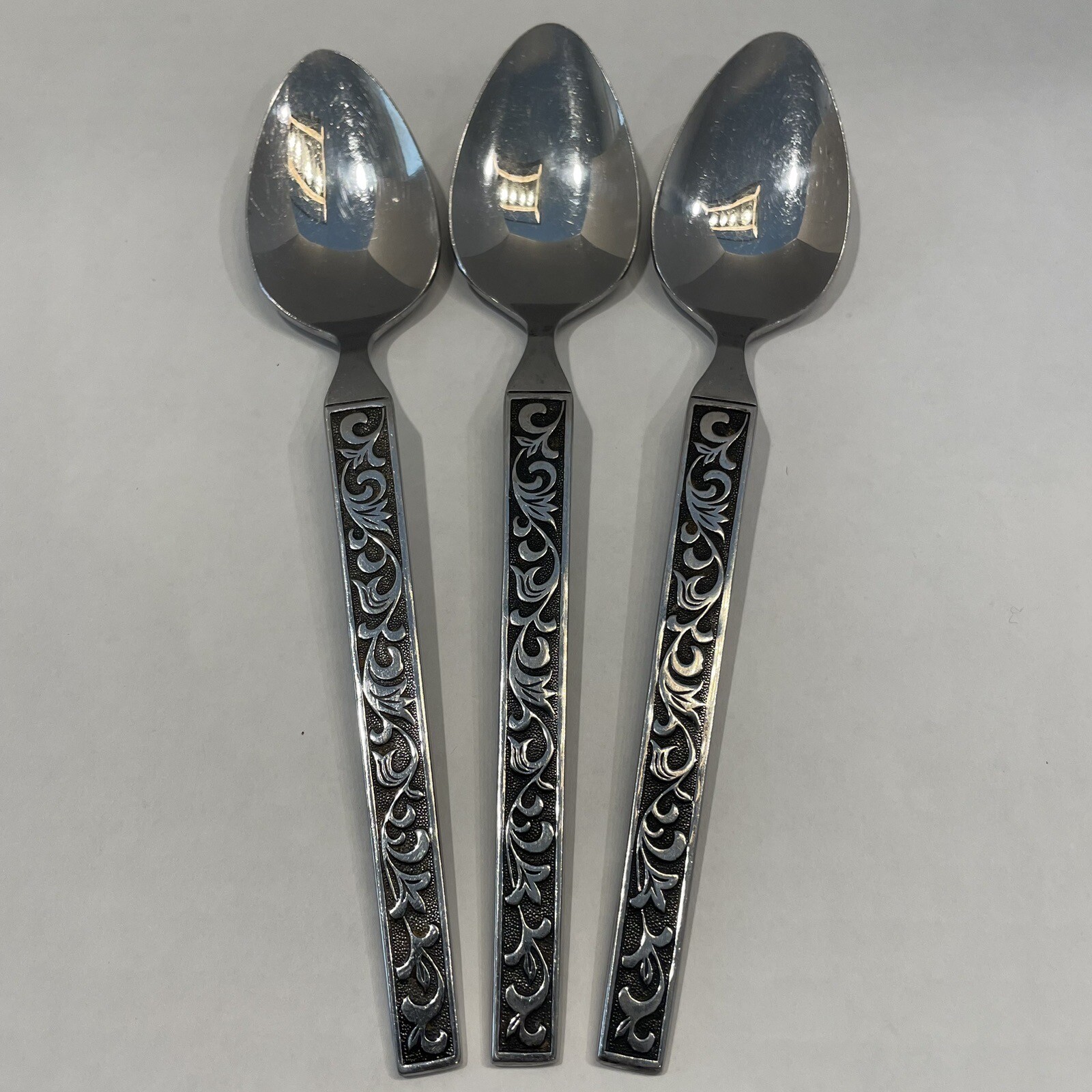 Vintage Riviera Stainless Steel Monterey Tablespoons Japan Flatware 3pc