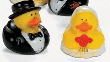 Bride & Groom Rubber Duck Set of 2  (Free Shipping with 6 Purchases)