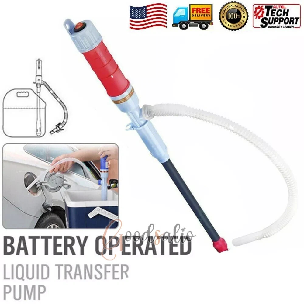 US Portable Battery Infusion Siphon Pump Diesel Fuel Gasoline Water Car Fishbowl