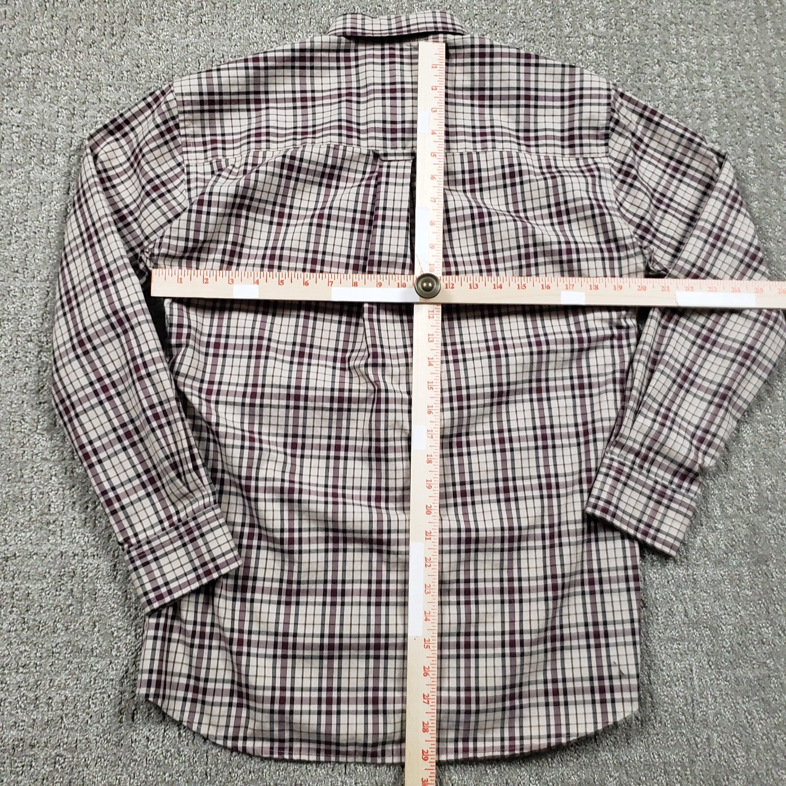 Pendleton Shirt Mens Medium Brown Button Down Met… - image 7