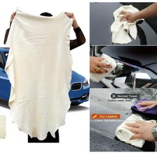Natural Chamois Shammy PU Leather Cleaning Cloth Car Drying-Towel Absorbent