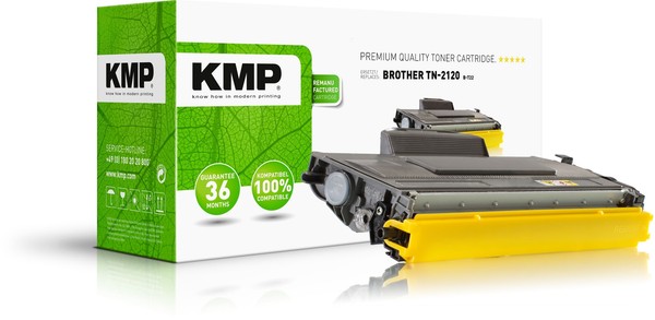 Kmp B-T22 Schwarz Tonerkartusche Ersetzt Brother TN-2120X-image
