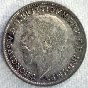 19 Great Britain Silver Threepence Coin 3 Pence Uk Very Fine Circ George V Ebay