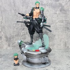 One Piece Cyberpunk Zoro lightable Anime Action Figure Collection Toys Gifts Box