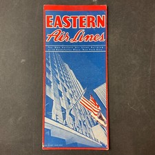 Vintage December 1940 Eastern Air Lines Information Timetable Schedule Brochure