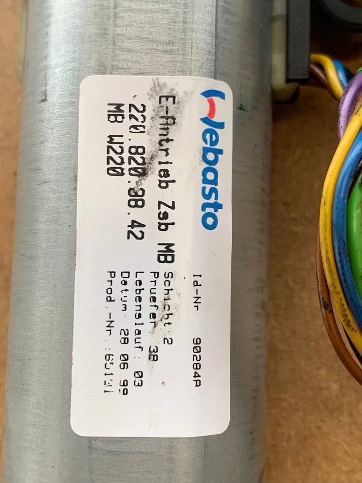 2000-2006 MERCEDES S430 S500 S600 SUN КРЫША ДВИГАТЕЛЯ 2208203842 OEM - Изображение 4 из 4