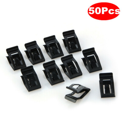 50pc Car Interior Console Panel Dash Dashboard Trim Retainer Fastener Clip Metal