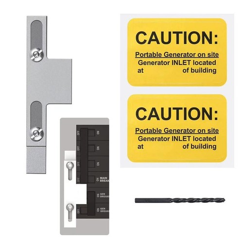 Generator Interlock Kit For Homeline MeterMain 150 200 Amp Breaker
