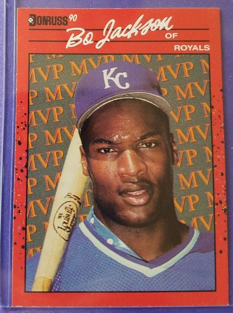 1989 Bo Jackson- KC Royals- Donruss'90 #BC-1 NEW from vintage box | eBay