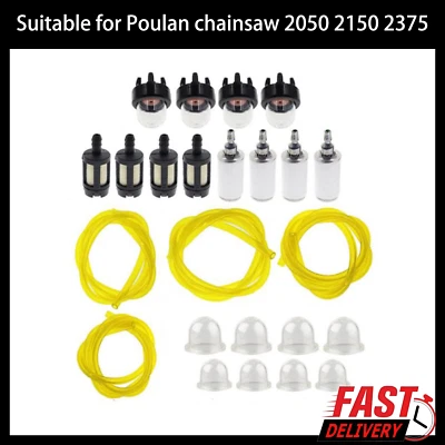 Fuel Filter Line Hose Primer Bulb Kit For Poulan Chainsaw 2050 2150 2375 New - Image 1 of 4