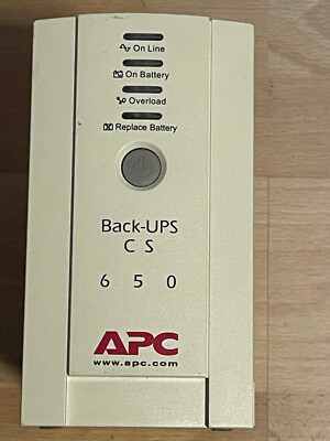 APC BK500EI Back-UPS CS - Wechselstrom 230 V - 650 Watt - RS-232...