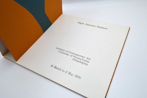 Eight Abstract Painters, Institute of Contemporary Art, 1978, Exhibition Catalog - Picture 3 of 8