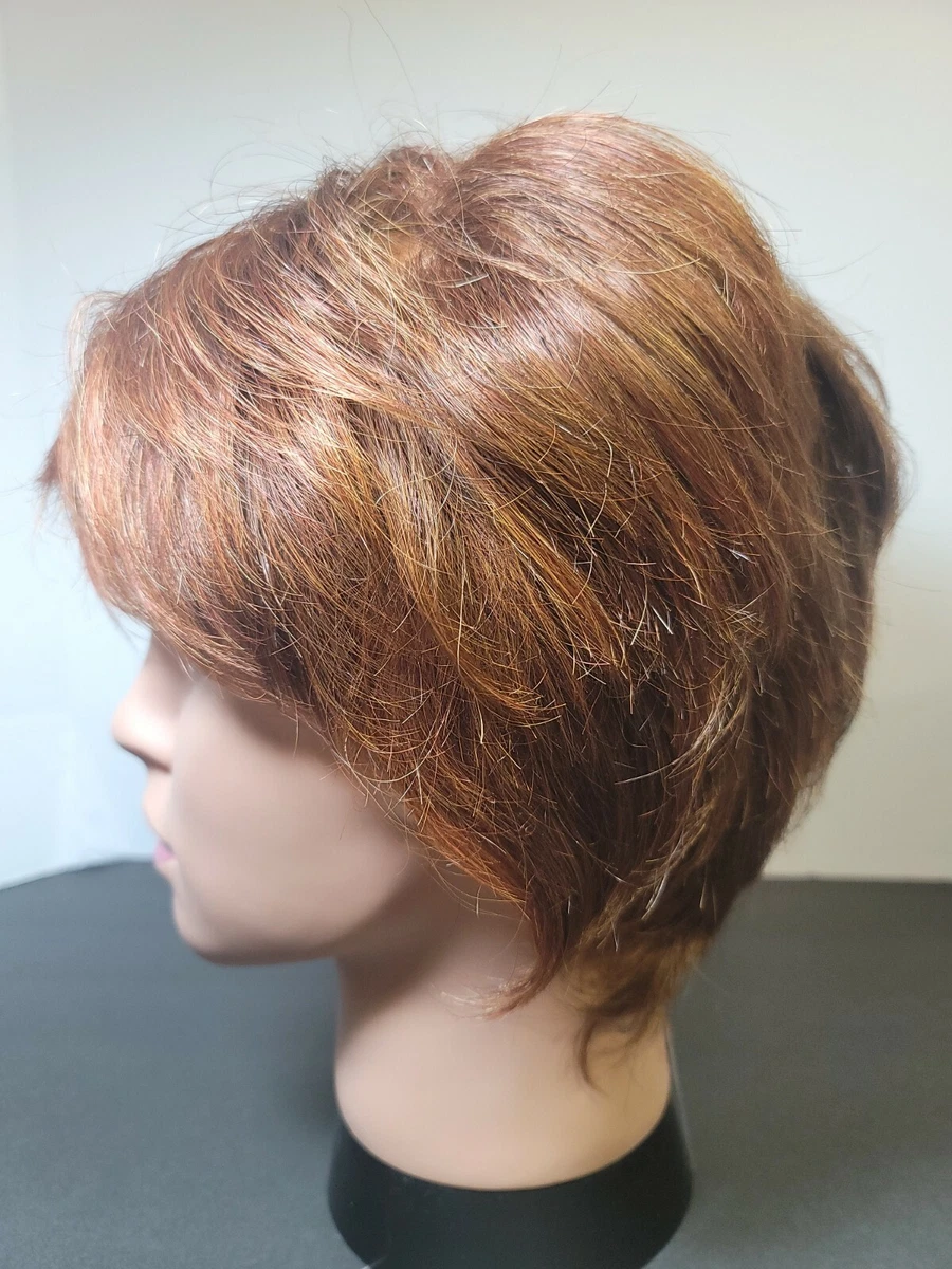 Short auburn wig cheap