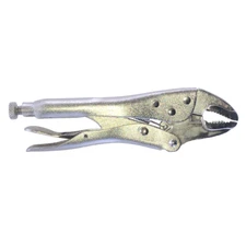Locking Vice Grip Pliers 7" Inch Long Curved Jaw (Quality)