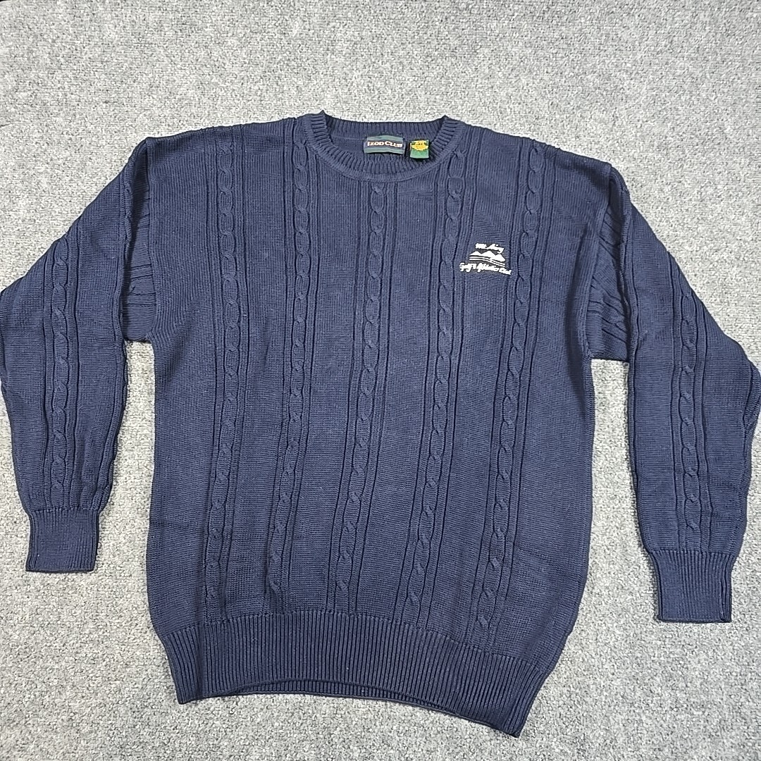 Sweater Izod Sportswear Izod Club Cable Knit Sweater Mens Large