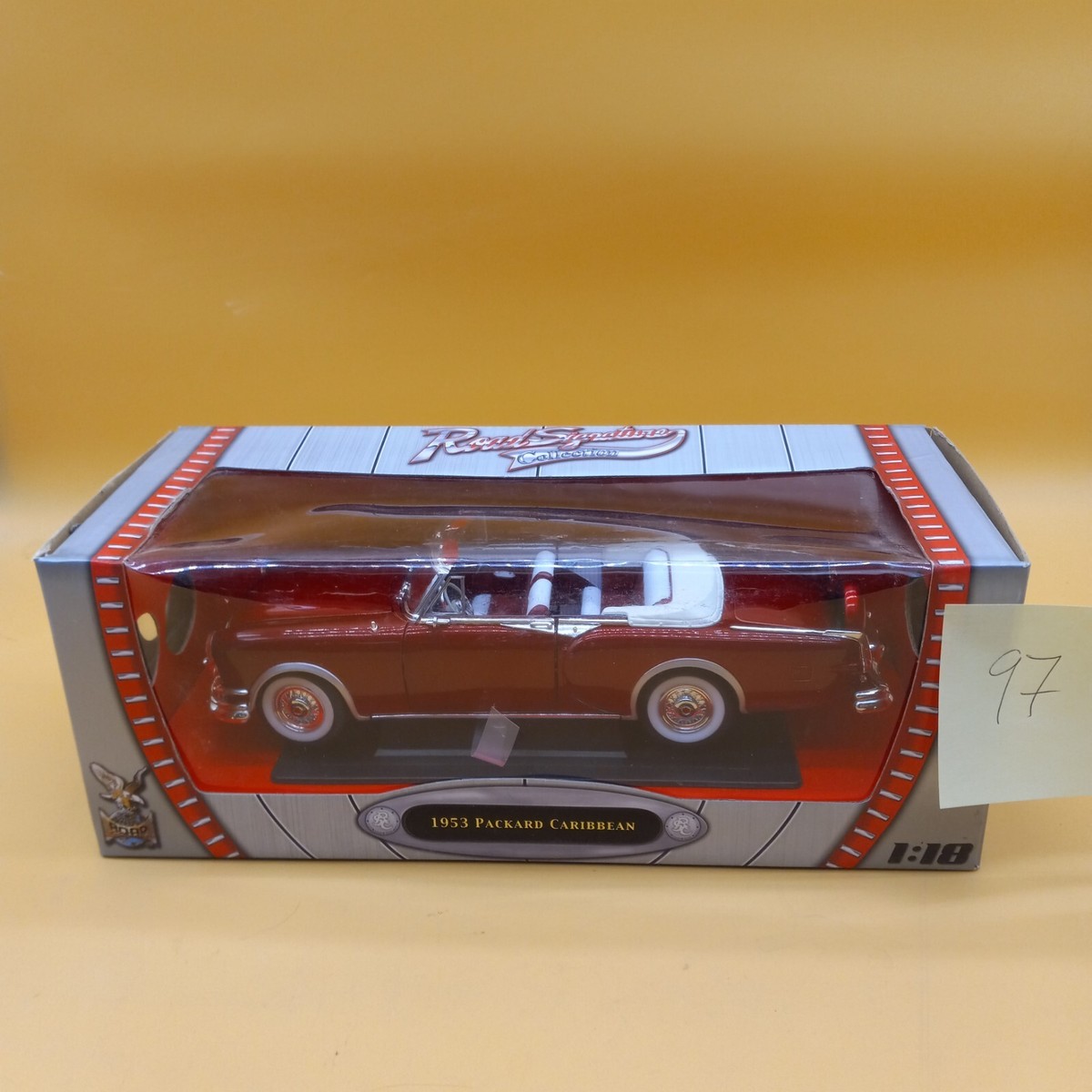 1953 Packard Caribbean Red 1/18 Diecast Model Car by Road Signature 92798