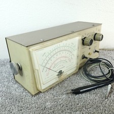 Heathkit IM-28 Vacuum Tube Volt Meter VTVM Probe + Leads Vintage POWERS ON