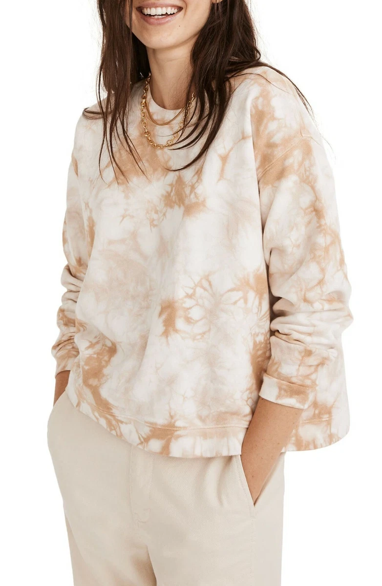Madewell Women s Tie Dye Re sourced Cotton Swing Sweatshirt large