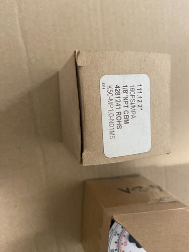 (2).MC 111.12.1.5" Pressure Gauge 0-160PSI, 1/8" K40P-MP1.0-01MS NEW!! #11D43PR5 - Picture 2 of 2