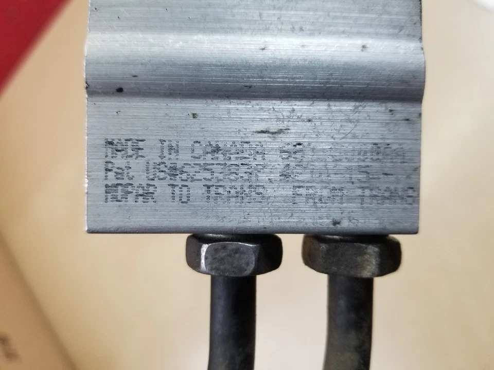 2007 Chrysler Sebring Dodge Avenger Fluid Lines Transmission OEM Foto 4 de 4