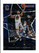 STEPHEN CURRY 2020/21  PANINI HOOPS #26 PURPLE LIGHTS CAMERA ACTION BA5098