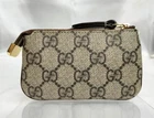 Authentique porte monnaie GUCCI GG Supreme porte clés cuir 447964 du Japon