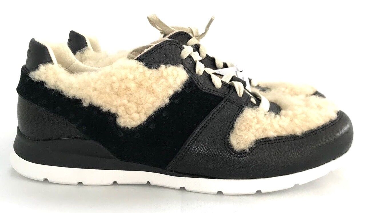 Ugg Deaven San Francisco Mall Exotic Sales for sale Sheepskin Womenapos;s Tan Black wit Sneaker